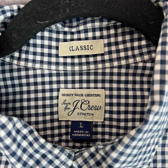 J.Crew Men's Plaid Stretch Button-Up Shirt Long Sleeve Size L Multicolor - Picture 3 of 7